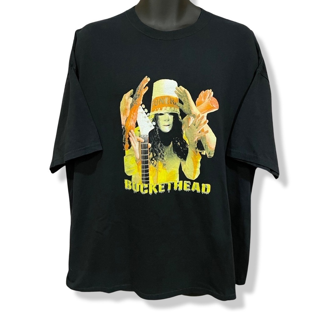 Rare Vintage Y2K Bucket Head Band Tee